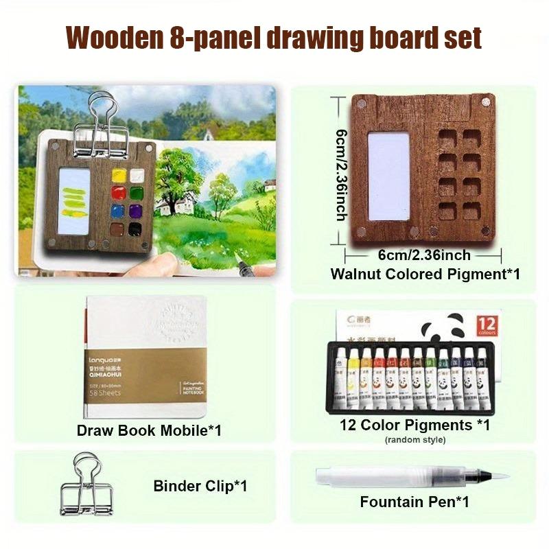 Mini travel watercolor set compact design