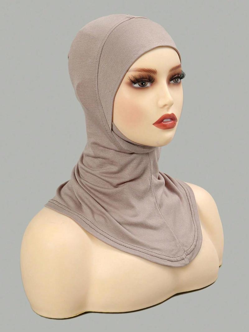 Women's Solid Color Instant Hijab Casual Soft Comfortable Breathable Hijab for Daily Wear, Fashion Accessories for Women & Girls, Modest Hijab