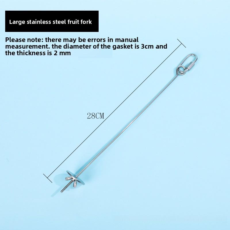 Parrot stainless steel fruit fork, corn and apple fork, pet bird supplies, hangable toy, bird feeder accessories