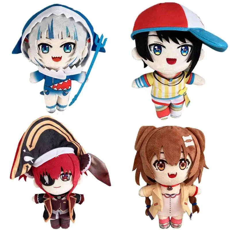 Hololive Virtual YouTuber 20cm Stuffed Dolls - Gawr Gura, Oozora Subaru, Houshou Marine, Inugami Korone Collectibles for Fans' Birthday Gifts (Toys & Hobbies, Dolls & Stuffed Toys Accessory)