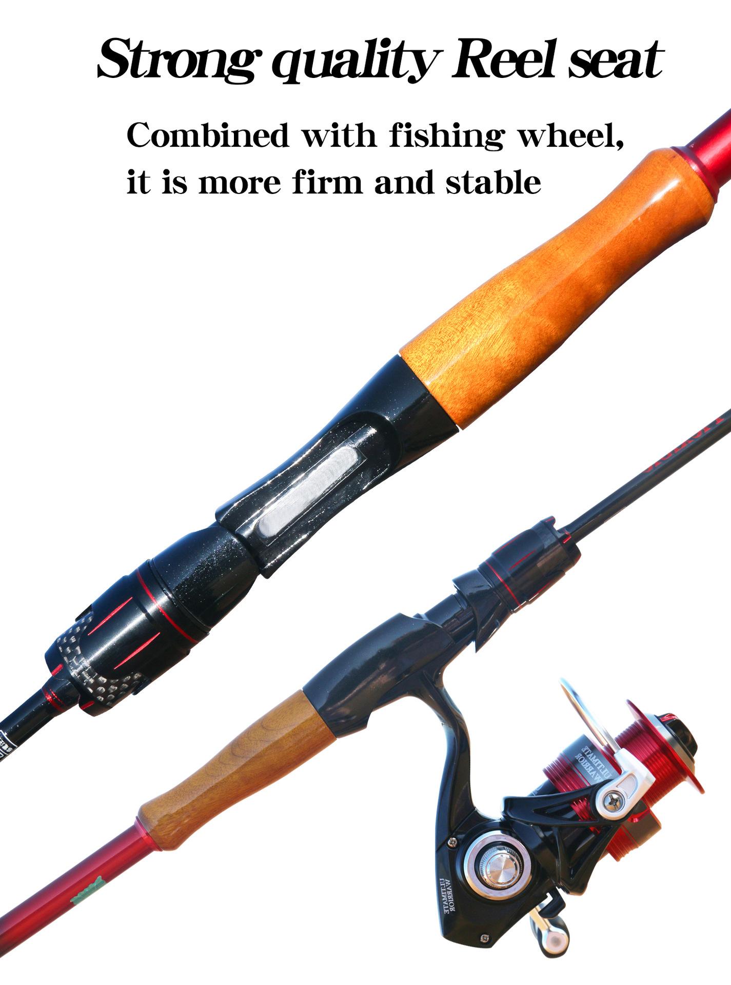 YJ Aquahunter Carbon Fiber Fishing Rod & Reel Combo, Casting & Spinning Rods L ML M Power, Versatile Long Casting Fishing Combo