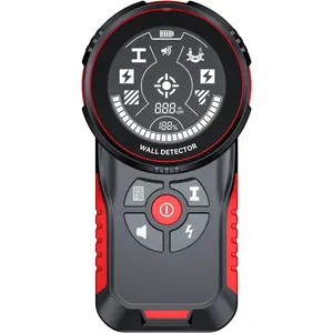 Stud Finder Wall Scanner - Rechargeable Stud Finder Tool with  Sensor,  LCD Display & Audio ,  Stud Detector for Metal  AC Live Wire Studs Joist Water Pipe