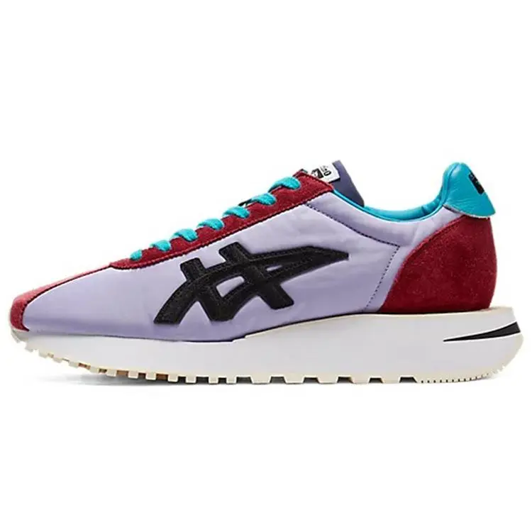 Onitsuka Tiger Moage MO Low-Top Running Shoes for Men and Women - Comfortable, Durable, Lightweight in Purple-Red Trending Shoes, House White Official Shoes to Get / Maison Mihara Verifiable, with credentials and supporting global authentication