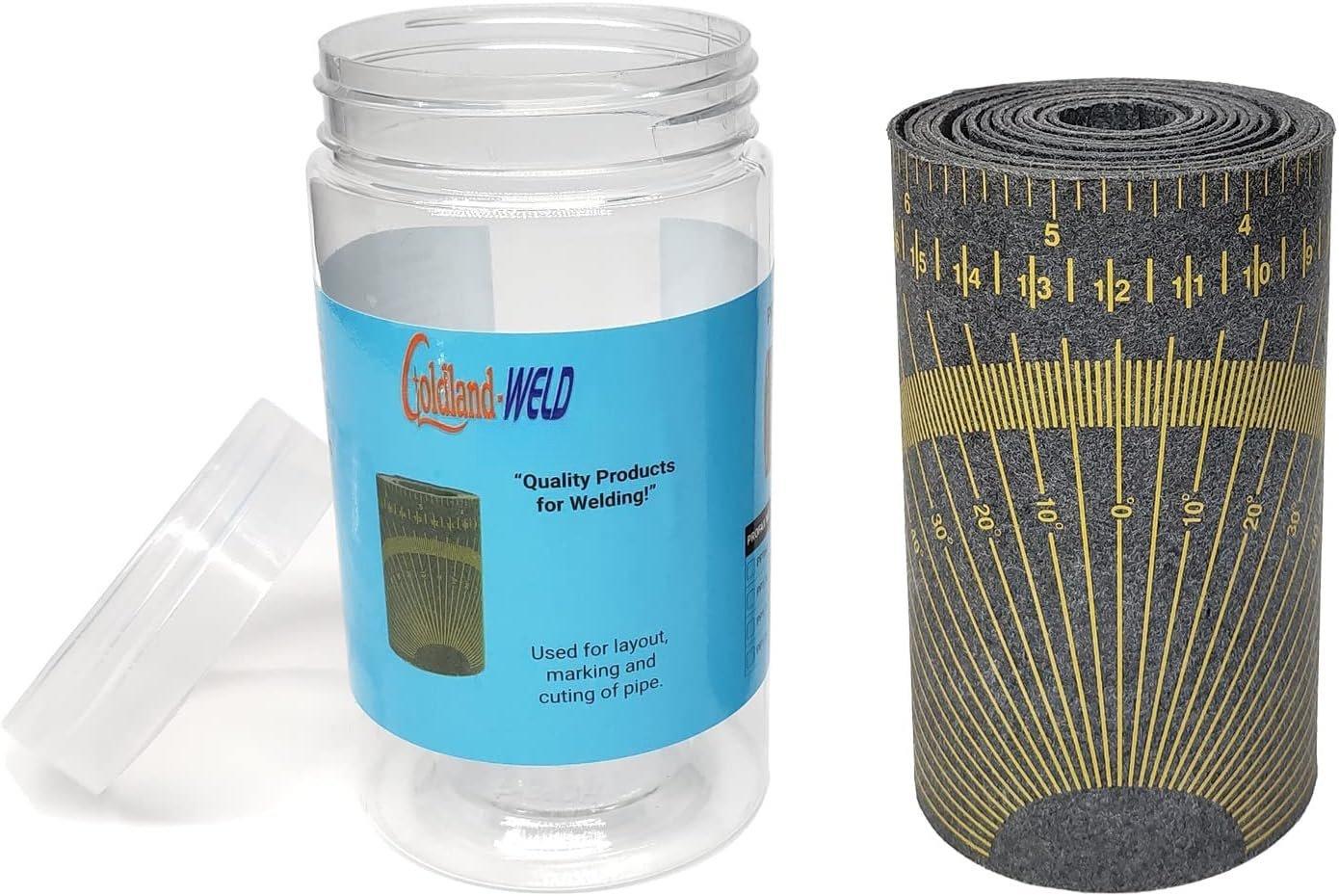 Pipe Wrap Around, Grey Pipe Measuring Tool, Flex Angle Measuring and Marking Gauge