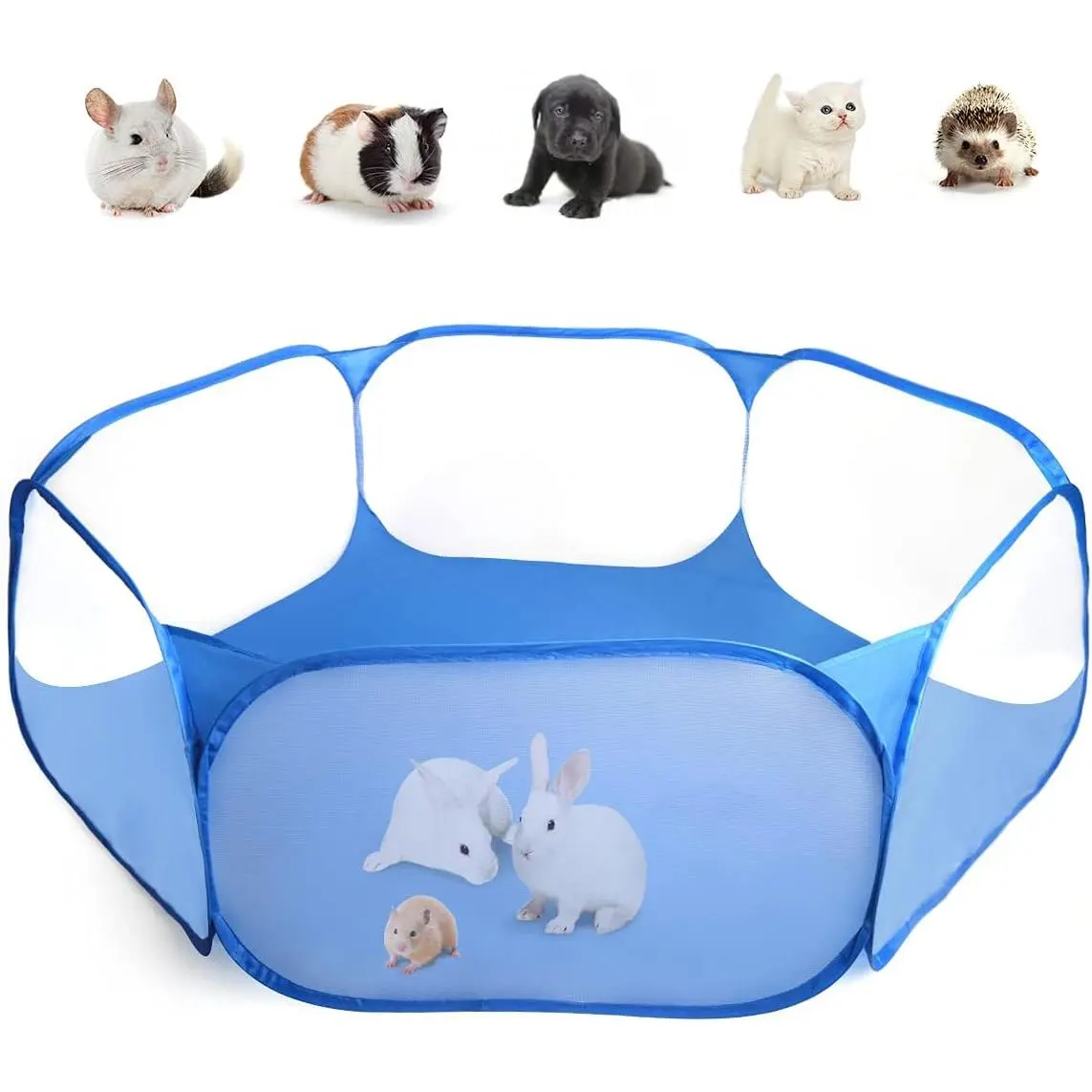 Guinea Pig Cage  Cage Indoor with Mat Playpen  Size for Small   Play Pen Easy to Clean Exercise Yard Fence Portable Tent for Hamsters, Chinchillas, Hedgehog, Puppy, Cats