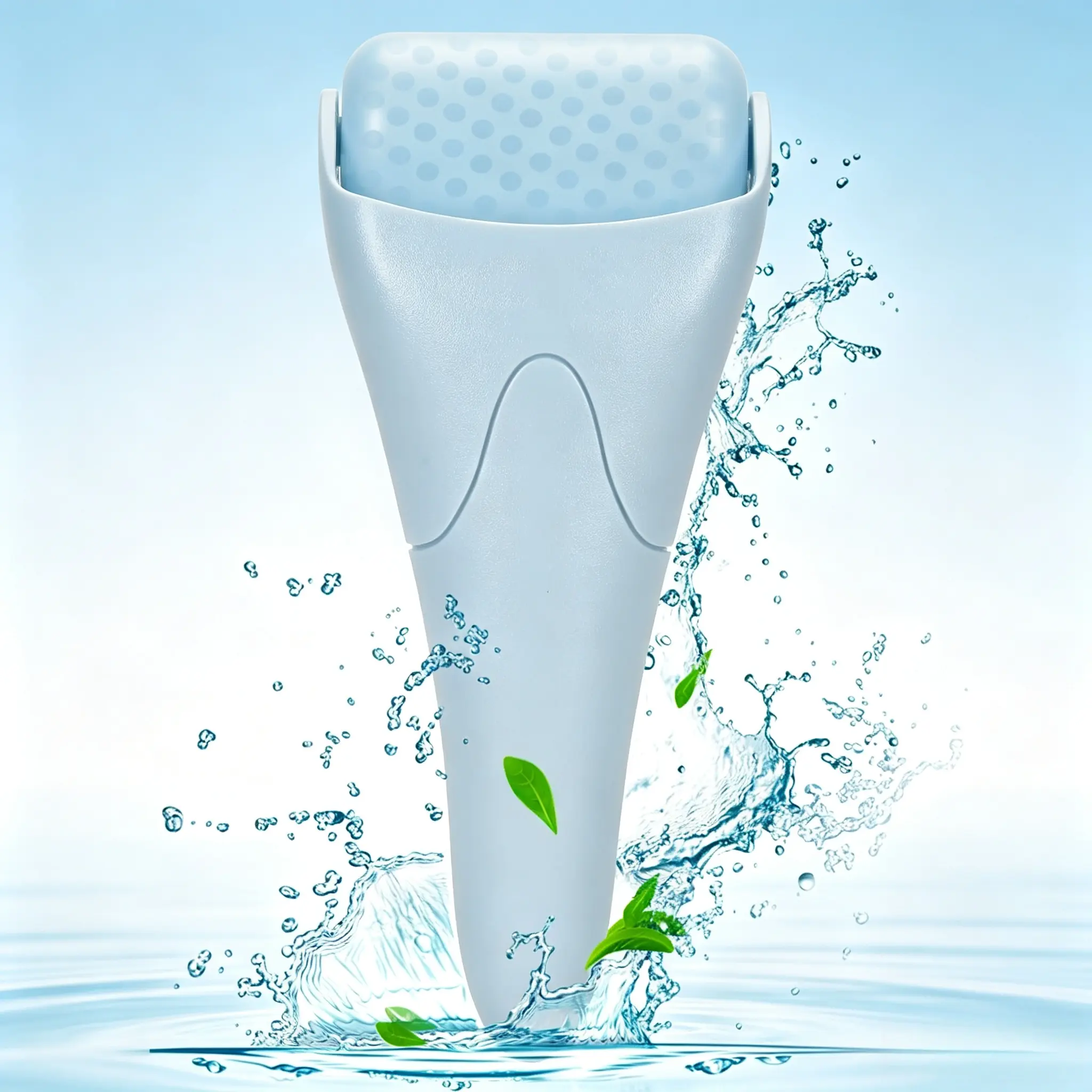 Handheld Ice Roller Beauty Device, Refrigeratable Cold Roller, Ergonomic Handle, Relieve Facial Puffiness & Sun Redness, Dual-use Cold Massage Tool For Face & Body