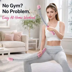 Adjustable Resistance Battle Rope Set, No-String Spring Training Rope, Includes Storage Bag, Full Body Fat Burning, Home Gym Fitness Equipment