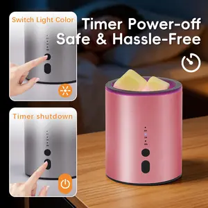 2-in-1 Wax Melt & Essential Oil Warmer Electric Heater for Bedroom Living Room