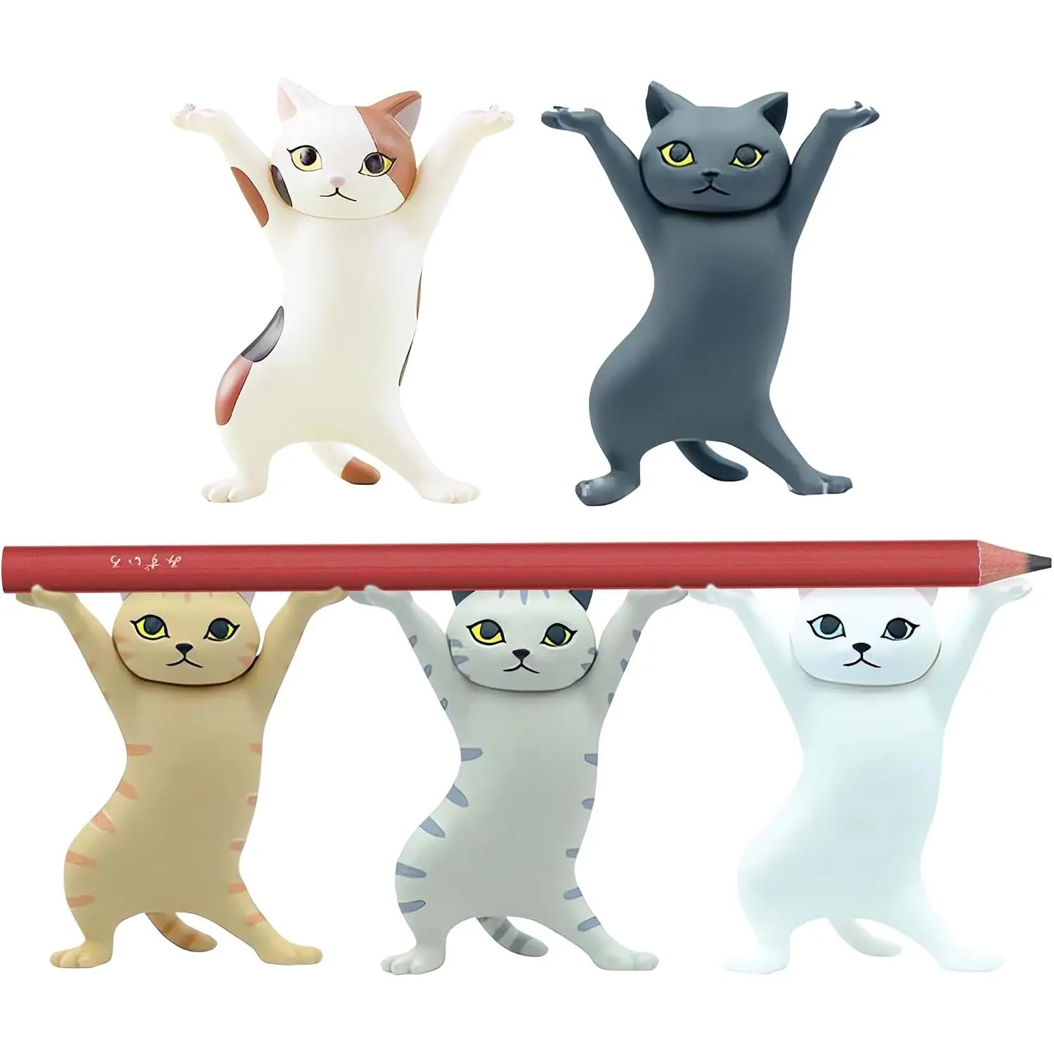 Gifts for Women,Cute Pen Holder Desk Accessories for Men,Kawaii Dancing  | 5 count  Pen Holder,Funny  Office Decor,Desk Gifts for Coworkers