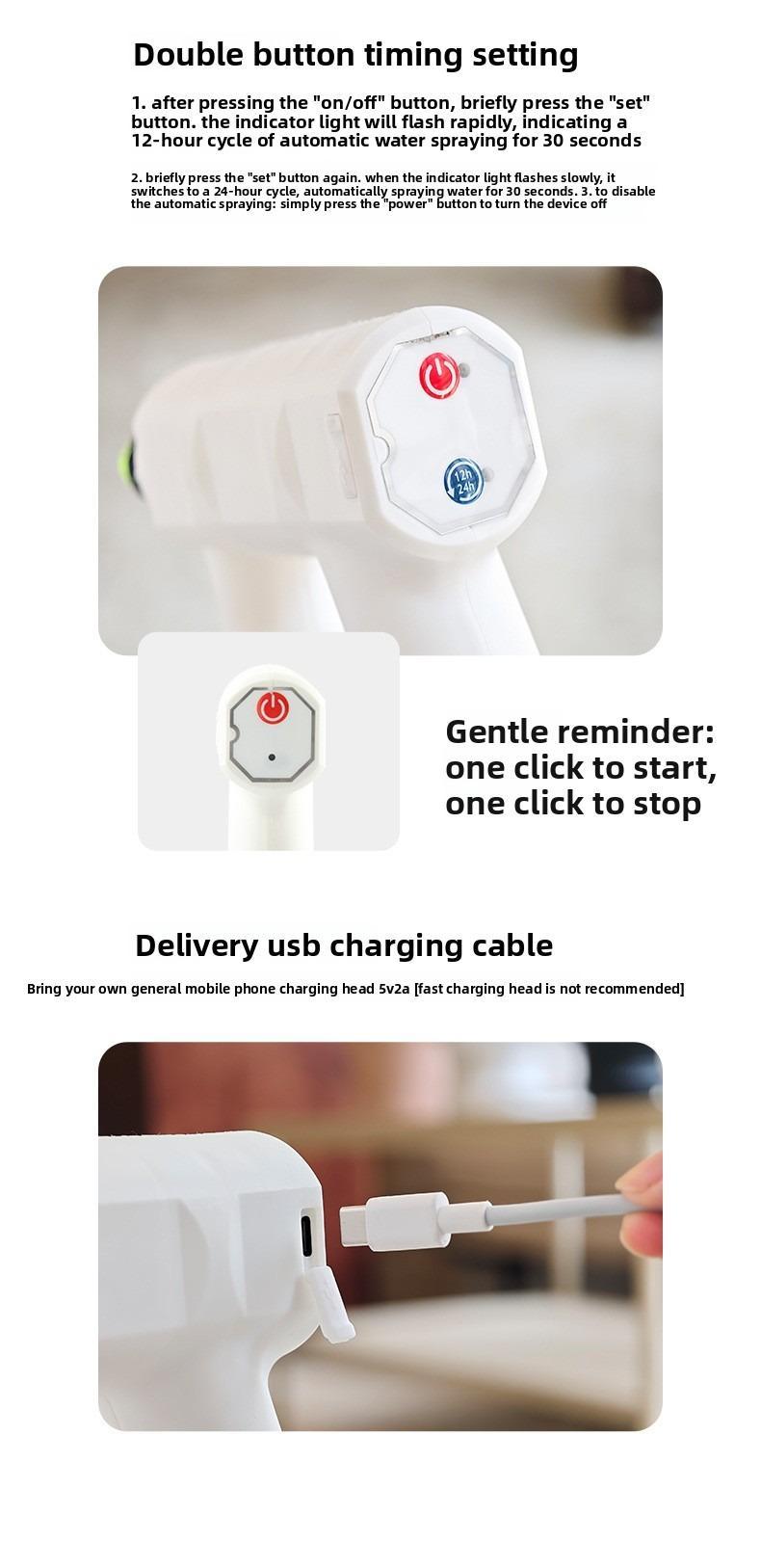 Electric sprinkler for watering flowers, cleaning, and sanitation; multi-functional sprinkler for household use.