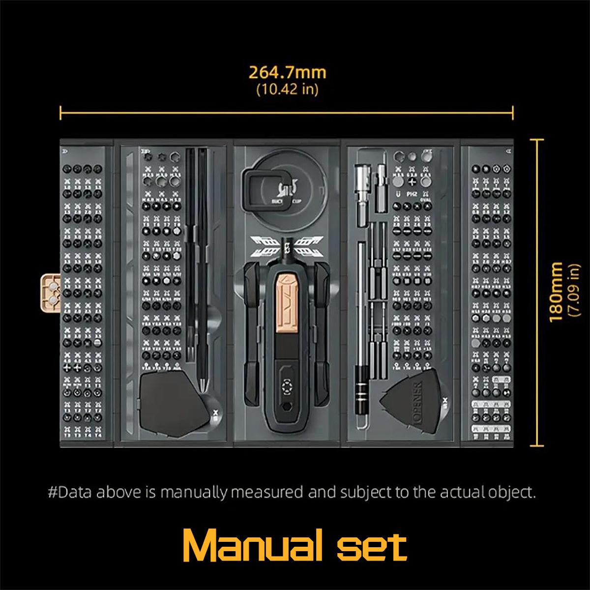 180 in 1 Precision Screwdriver Tools Set, Screwdriver Set with Storage Tool Box, Construction Tools, Automotive Mechanic Tools, Professional Maintenance Tool Set, Repair Tool Kit, Cool Tools for Mechanics, Work Equipment for Men, Men Gifts