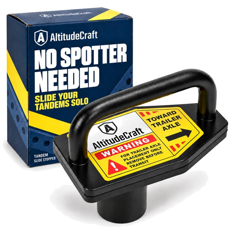 AltitudeCraft Tandem Axle Stopper for 18 Wheelers, Magnetic Trailer Slider Stop with Welded Handle, Set Your Tandem Position in One Slide, Semi Truck Accessories