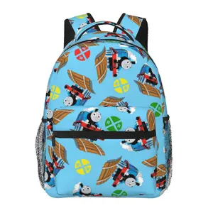 Anime Thomas The Train3 Backpack, School bag Cute Girls Boys Teens Backpacks Kawaii Kids Lightweight backpack with adjustable straps Bookbag with office Travel, School, College, Work