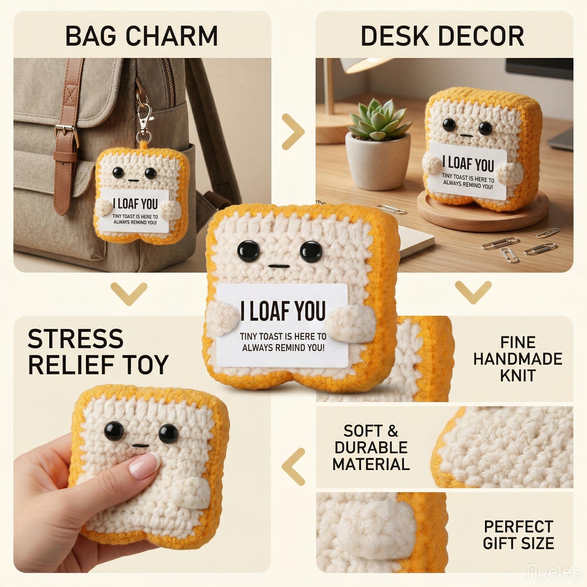 Cute Handcrafted Crochet Stuffed Mini Doll Premium Cotton Yarn Skin-Safe Durable Dense Stitches Not Easy to Break Multi-Use as Ornament Keychain Bag Hanging Decor Sweet Gift for Birthday Christmas Graduation Baby Shower Anniversary Family Friends