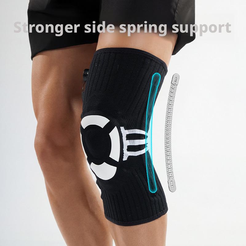A Knee Brace That Can Be Adjusted with a Knob, Featuring Spring Support And Absorption, Designed for Outdoor And Fitness The Knees