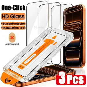 3PCS Oleophobic Coating HD & Privacy Screen Protector For iPhone 17 Pro Max Air 17Pro 16 15 14 13 Auto-Alignment Dust Free Film
