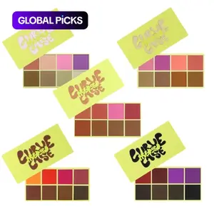 Curve Case Pressed Powder & Brush Makeup Palette Set - Made By Mitchell #TOP PICKS