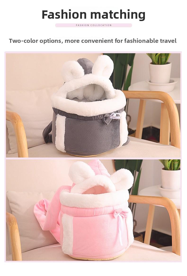 Trendy new cross-border cat bag, warm for winter, portable cat nest for going out, integrated cat cage, pet backpack