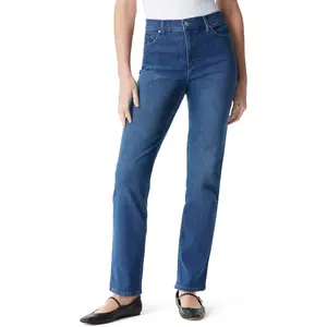 Womens Amanda Classic High Rise Tapered Jean Petite
