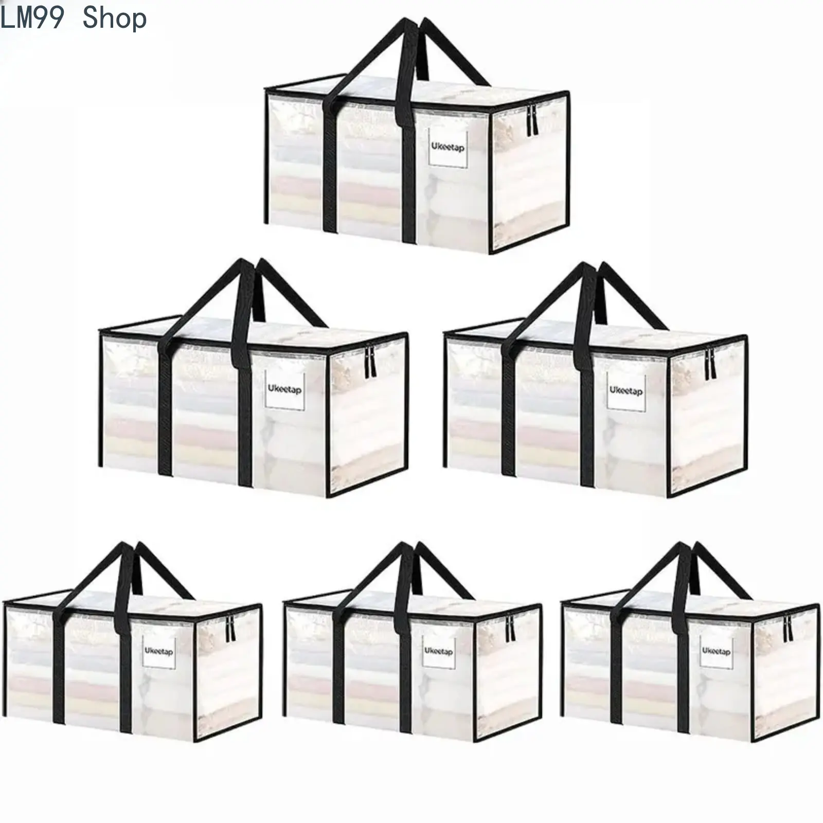 3 Pack Transparent Storage Box Organiser Containers Stackable Clear Plastic Rectangle Bins with Sturdy Flip Top Lids Large Capacity Desktop Jewelry Display Cases for Home Vanity Closet Organization