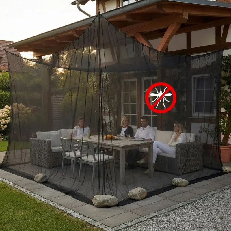 4 Corner Rectangular Bed Mosquito Net, Lightweight Mesh Canopy Curtain, Mosquito Netting Curtains, Breathable Mosquito Drape Netting for Bedroom, Outdoor Camping and Travel Use