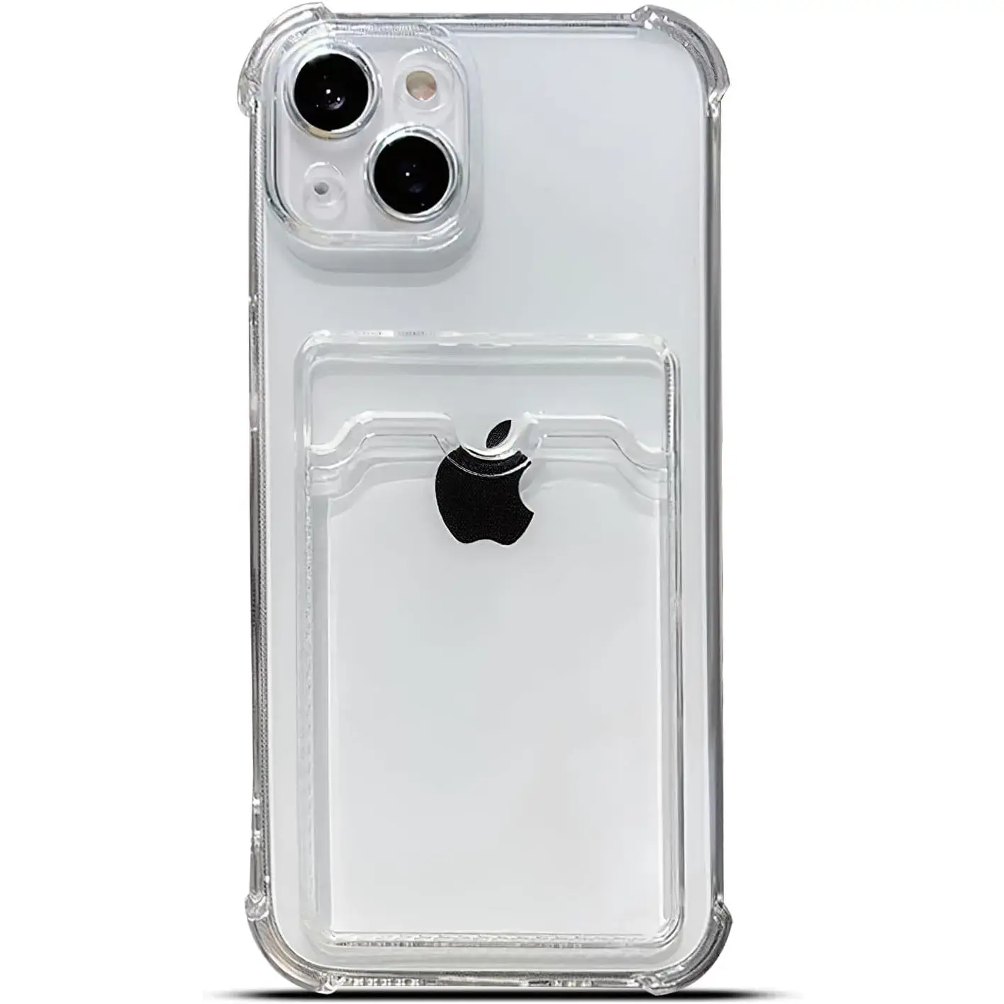Phone cases for iPhone 17 Pro Max Case Clear iPhone 16 15 14 13 12 11Pro Max Plus Protective Card Slot Cases, Slim Fit Drop Resistant Soft TPU Wallet Case with Bumper, Cute Card Holder Pocket Cover Anti-Yellowing  Case for iphone 17 Pro Max