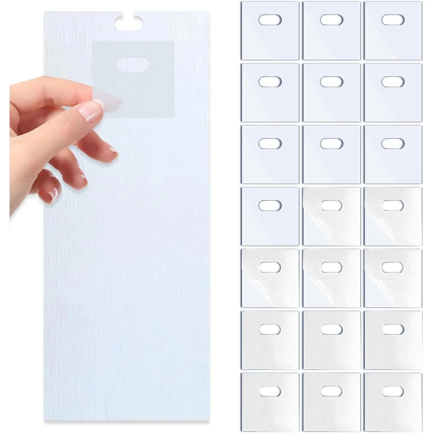 1.18×1.18in Vertical Blind Repair  90P, White