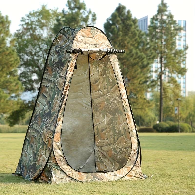 Outdoor portable pop-up tent for bathing and changing clothes, thickened material for sun protection and privacy, mobile toilet tent, portable quick-open changing room tent for fishing, quick-open camping equipment