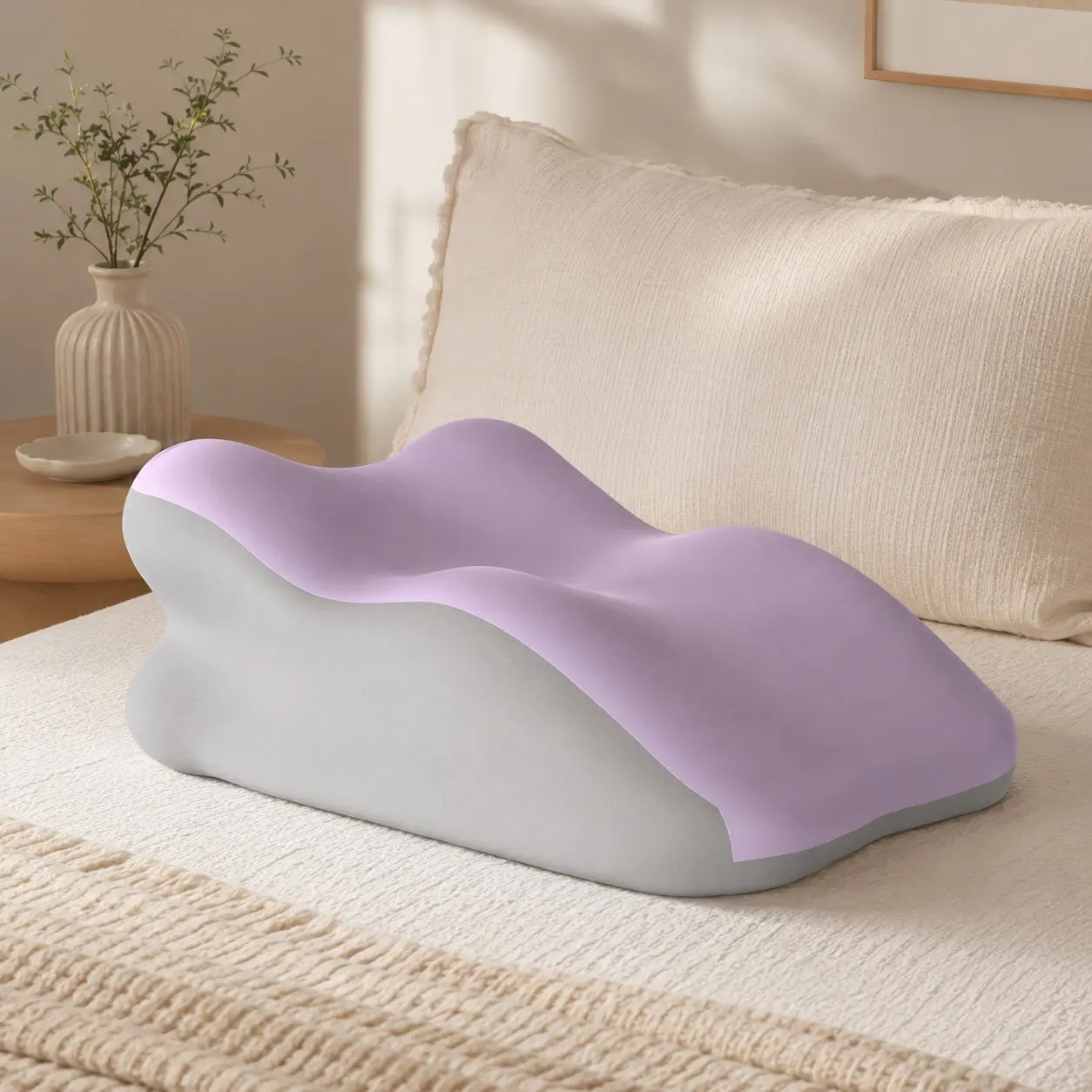 Multi-Purpose Wedge Sofa Cushion, Dense Memory Foam, Comfortable for Reading and Relaxing, Detachable Cover, Ideal for Living Room and Bedroom