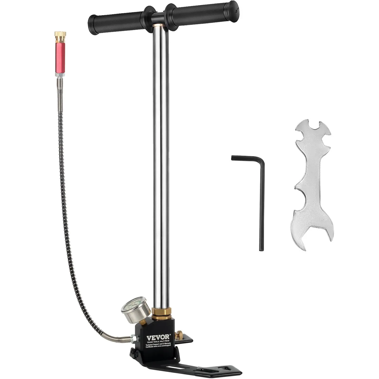 【DealsForYouDays】VEVOR Airgun PCP Pump 4500PSI High Pressure Hand Pump 3 Stage Pump Chamber PCP Air Pump