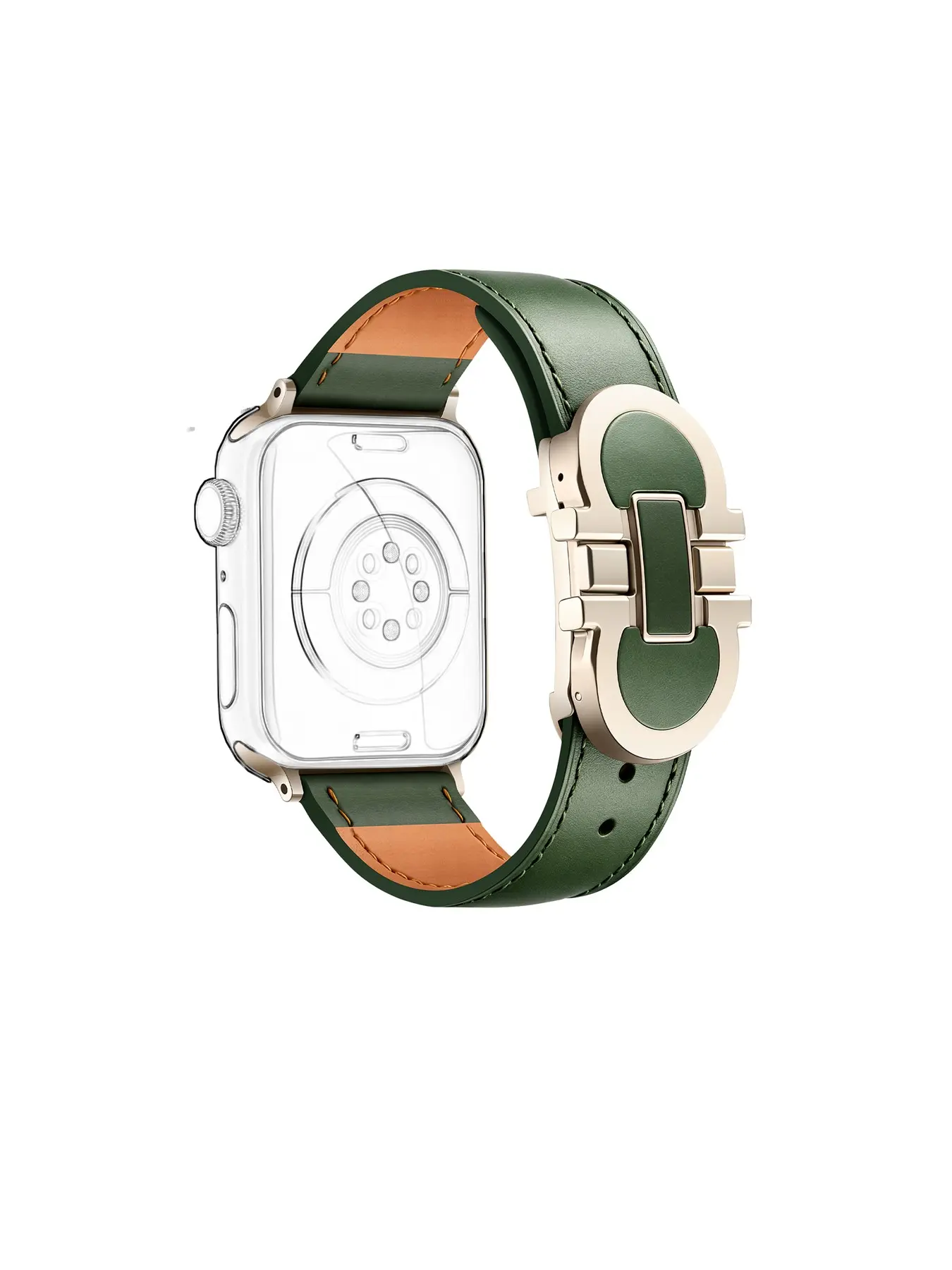 Leather Strap with Luxury D Buckle for Apple Watch All Series, Stylish Accessory for All Seasons, Perfect Fit for Any Model, Smart Watch Straps, Smartwatch Accessories
