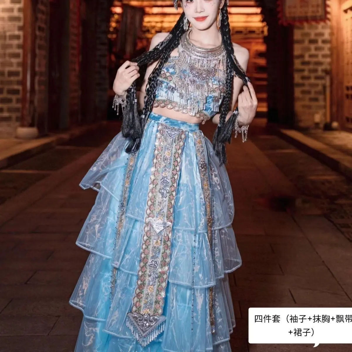 Hmong Miao Princess-Style Photo Shoot Styling Set - Ethnic Portrait Look