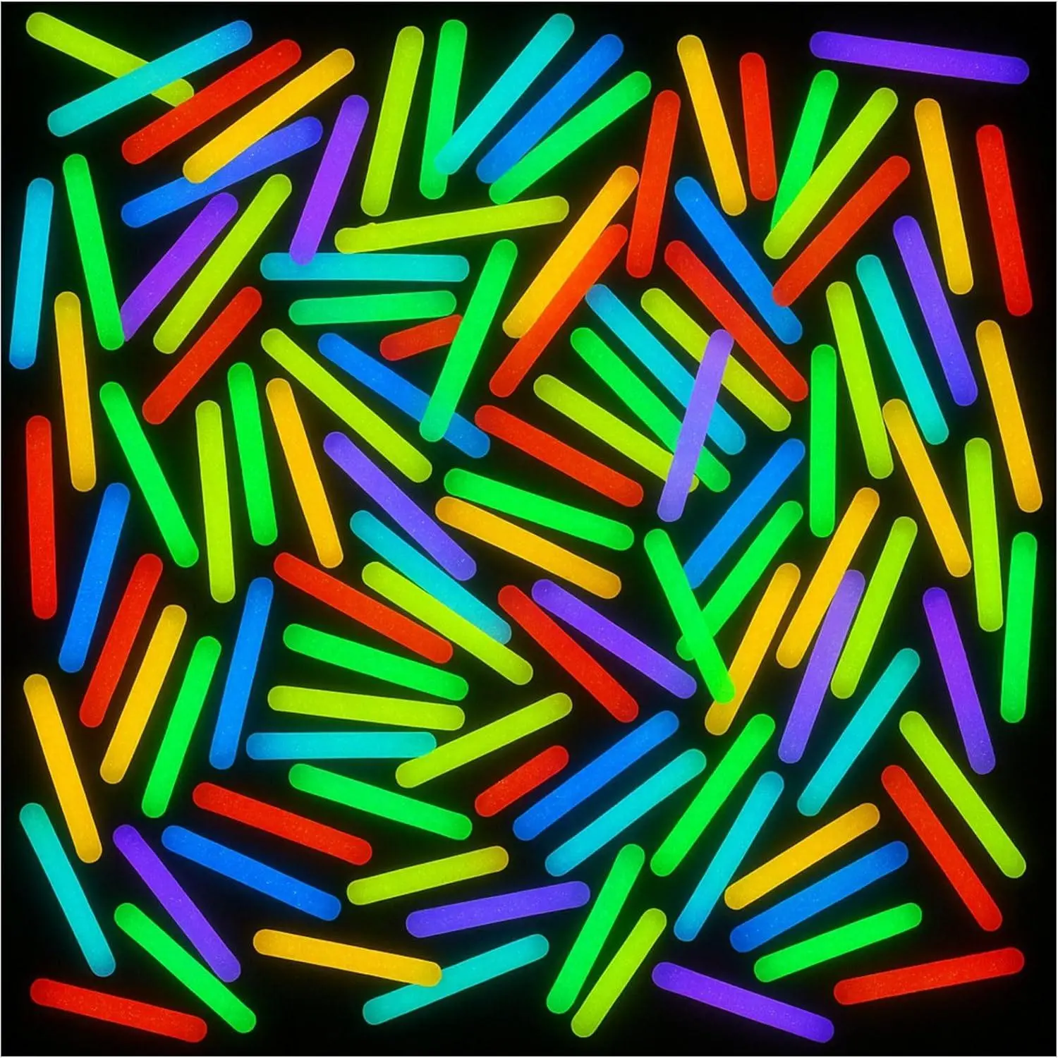Mini Glow Sticks 200 Pack Glow-in-the-Dark Small, for Easter Eggs, 5 Colors, Neon Light Sticks Bulk Party Favors, Easter Basket Stuffer Party Pack, Weddings Classroom Decorations Prizesfidget toys