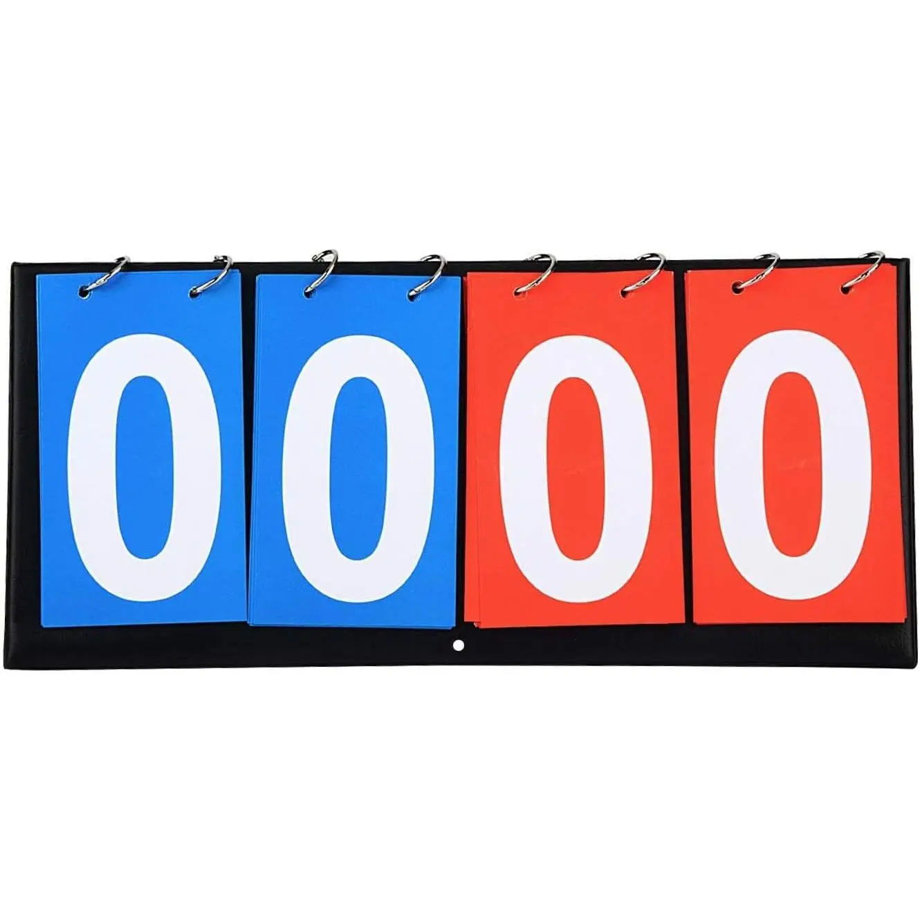 Portable Tabletop Scoreboard, 4-Digit Flip Score Keeper with Double-Sided Easy to Read Numbers for Football, Volleyball, and Ultimate Frisbee, Scorekeeper, Multi-Sports, 13.78 * 6.3 Inch, Scorekeeping, Flip Display
