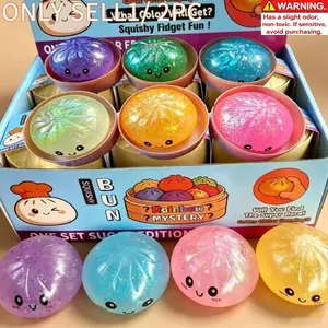 Colorful Shiny Baozi Slow Rebound Toy, Mini 2026 New Dumpling Slow Rebound Toy, 10 Random Colors, Stress Relief Toy for Kids