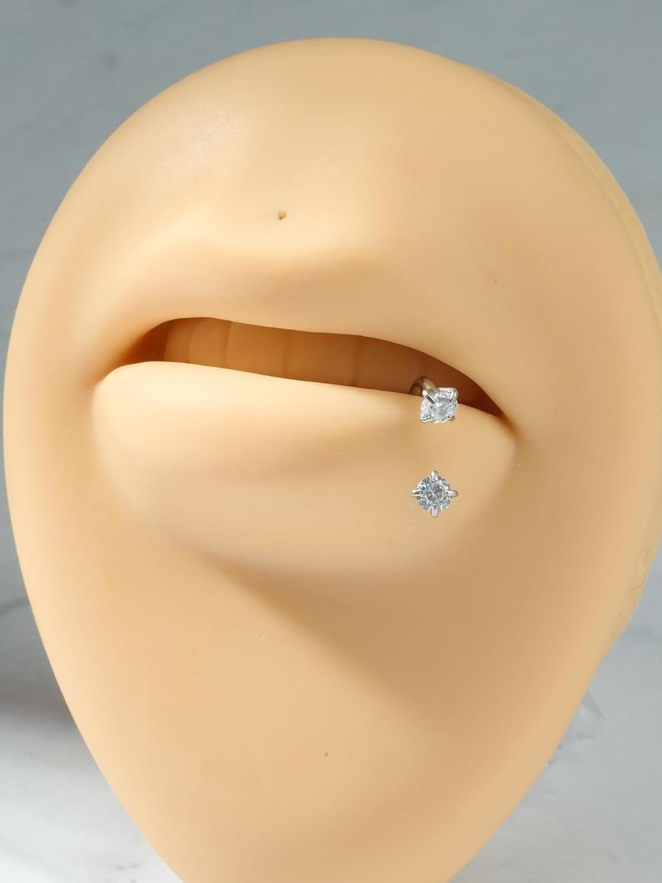 6pcs Heart Star Cz Horseshoe Nose Rings, Internal Threaded Stainless Steel 18gauge 8mm Hoops, Ideal for Nose, Cartilage, Tragus, Helix & Lip Piercings, Nose Piercing Jewelry, Body Jewellery