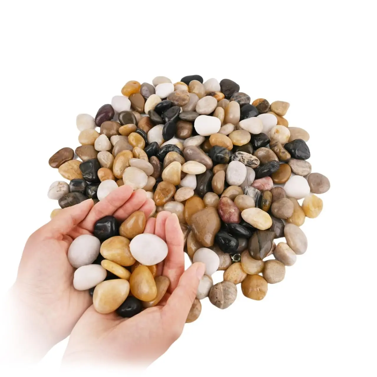 18 lbs  River Rocks 1-2 Inch Polished  Decorative Stones Landscape Rocks  for Indoor  Rocks for Landscaping Outdoor Rocks for  Indoor,River Rocks for Landscaping