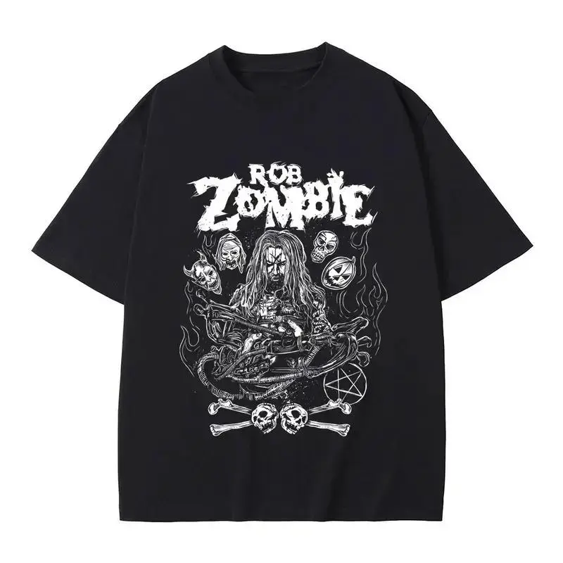 Limited Rob Zombie Hellbilly Deluxe Dragula Graphic T-shirt Men Women Gothic Vintage Oversized Tshirt Rock Metal Music T ShirtsTrendyTee, VintageTee, CoolTshirt, FunnyTshirt