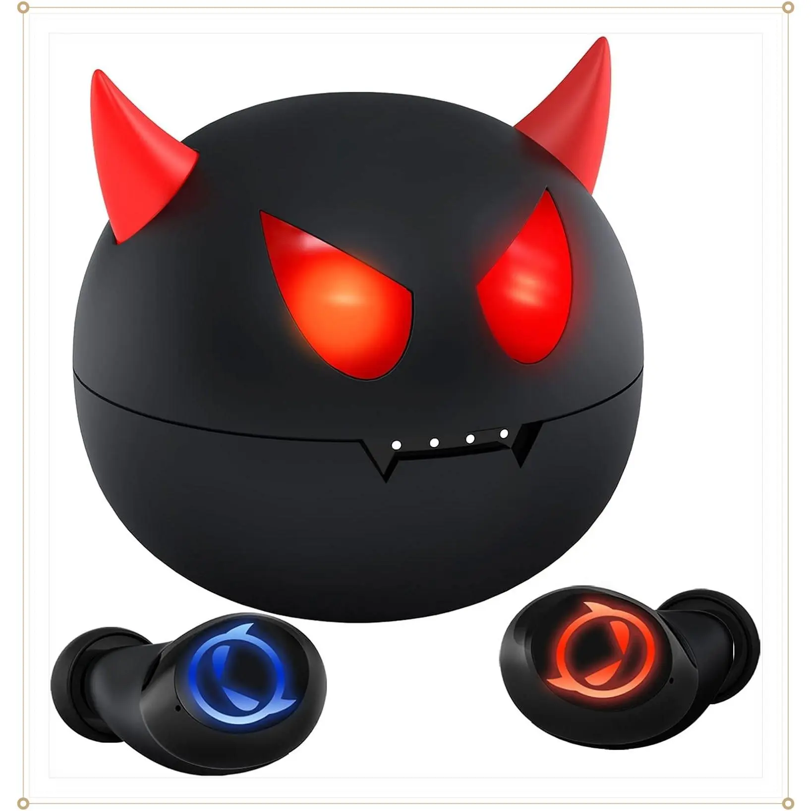 Tiny Bluetooth Earbuds for Kids, Wireless Earbuds with Cute Charging Case, Waterproof Stereo Earphones with Microphone for Workout Sport, Compatible with Phone and PadGift
