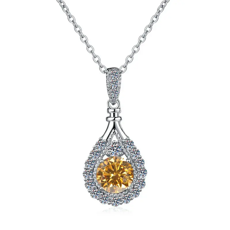 S925 Sterling Silver Necklace for Women, Korean Style Teardrop Pendant with a Colorful Artificial Gemstone, Korean Artificial Gemstone Necklaces & Pendants, Synthetic/Simulated Coloured Gemstone, Chic Artificial Gemstone Necklaces & Pendants S925 Sterling Silver Necklace for Women, Korean Style Teardrop Pendant with a Colorful Artificial Gemstone, Korean Artificial Gemstone Necklaces & Pendants, Synthetic/Simulated Coloured Gemstone, Chic Artificial Gemstone Necklaces & Pendants