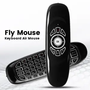 Rechargeable Bluetooth Mini Keyboard with Touchpad Fly Mouse Wireless Remote Control for Android TV Box Windows Office Travel Ergonomic Handheld Design