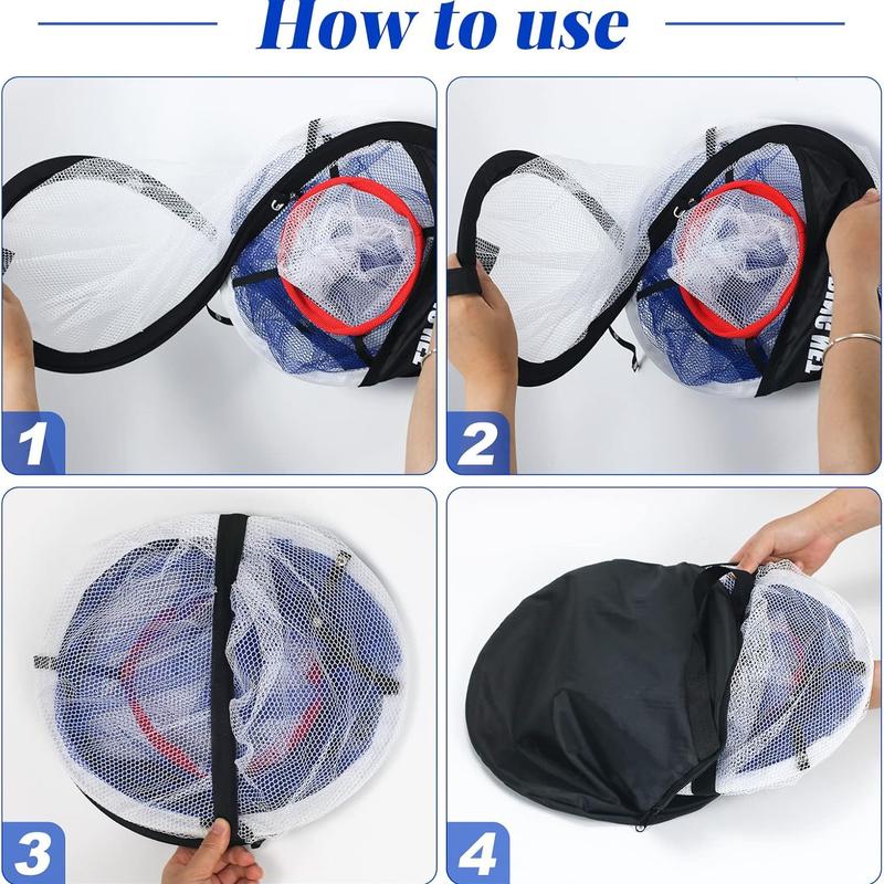 Golf Practice Net with Three-Layer Chipping Net Set, Portable Golf Target for Precision and Swing Training, Essential Golf Training Equipment, Golf Accessories