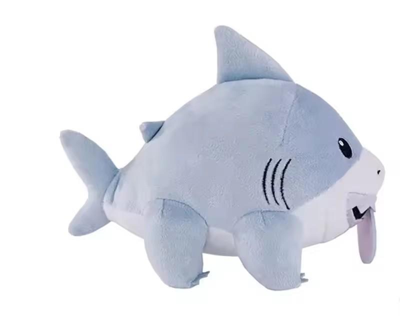 Jeff The Land Shark PlushToy Cartoon Anime Cute Dolls Soft Stuffed Toy Special Birthday Gift For Kids Adults and Room Decoration