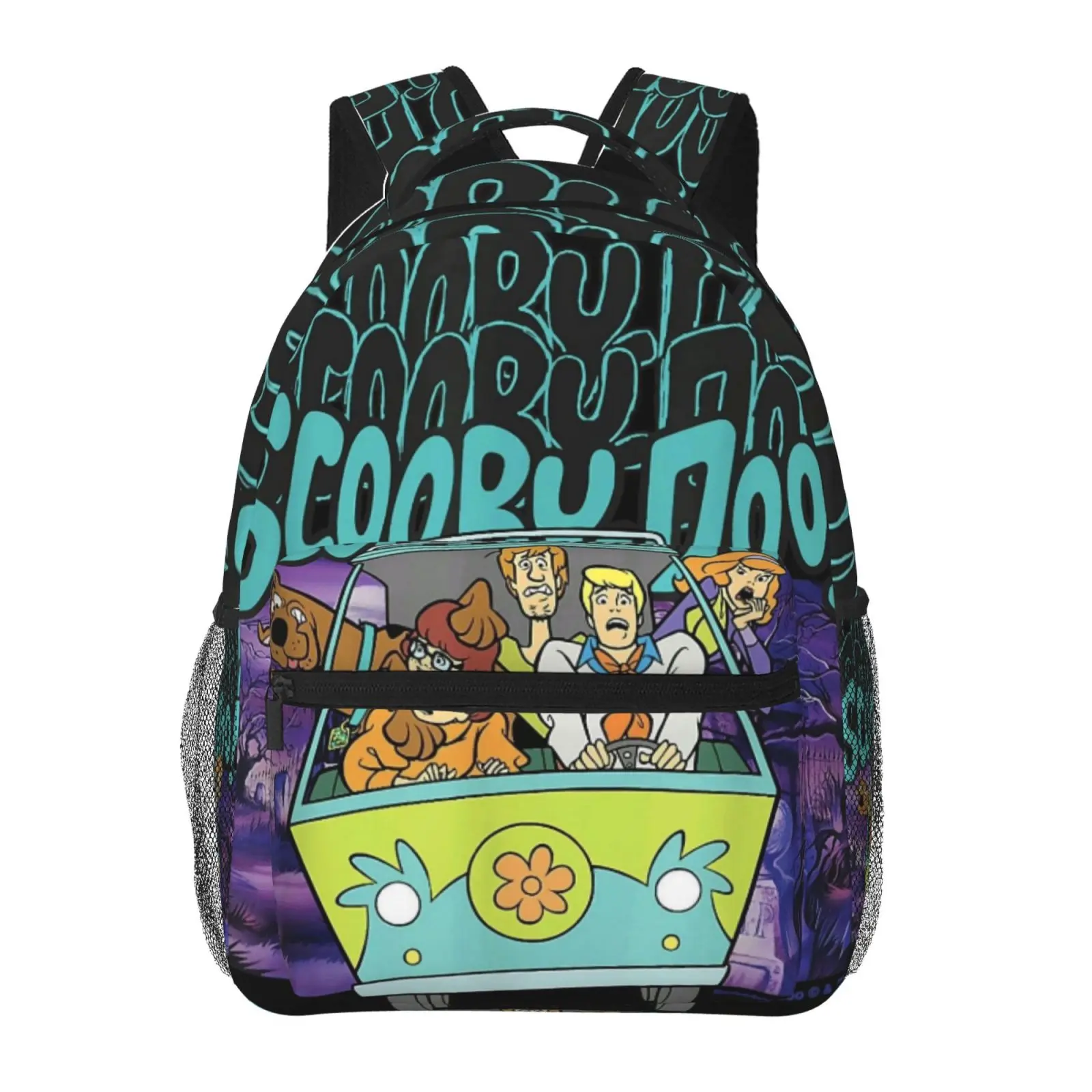 Large Capacity Cartoon  Scooby Doo Backpack, Anime Student School bag, boys girls Breathable Adjustable Shoulder Straps School Daypack, Durable Lightweight Book Bag for Daily School Travel Camping Office