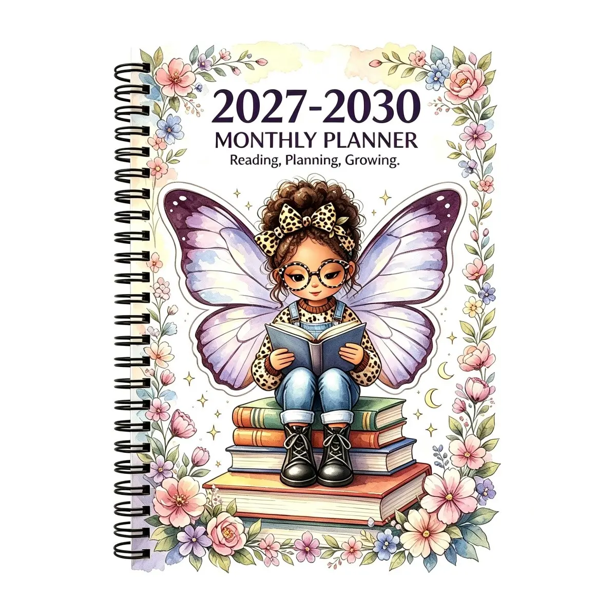 2027-2030 Four-Year Calendar Planner Notebook, Leopard Print Fashion Diary, 36 Monthly Pages, Thick Paper, Perfect Gift