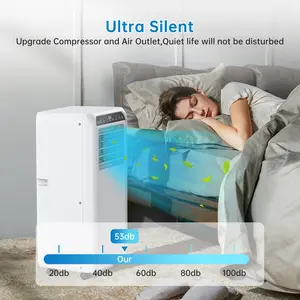 GAOMON High Efficiency Portable Air Conditioner 8000 BTU – 3-in-1 Cooling, Fan & Dehumidifier, Auto Evaporation, LED Display, Remote, 24H Timer, Quiet AC, Cools Up to 350 Sq.Ft – Ideal for Home, Bedroom, Office