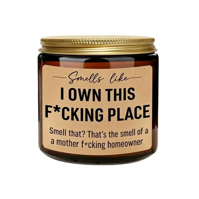 Funny Scented Candle, House Warming Gifts New Home, Housewarming Gifts for Women, Men, Couple, New Homeowner - First Apartment Essentials - Closing Presents for Home Buyers