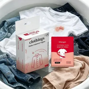 No-Rinse Down Jacket Cleaner Wipes, Shoe Stain Remover for Clothes, Disposable Individual Packaging, Easy-To-Use Cleaning Solution