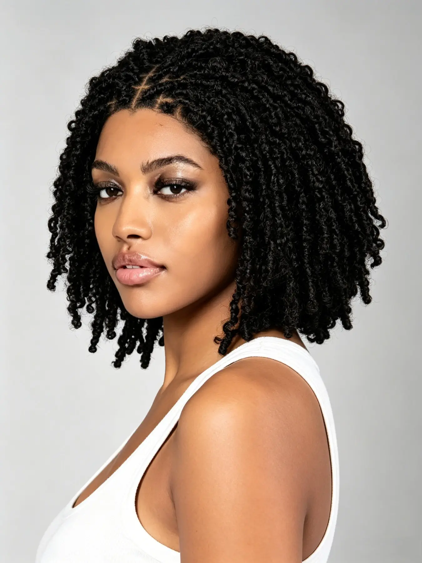 14 Inch 9*6 Lace Front Wig, Handmade Butterfly Locs Bob, Pre-Plucked Baby Hair, Adjustable Cap, Natural Look, Comfortable Fit, Natural Looking Wig