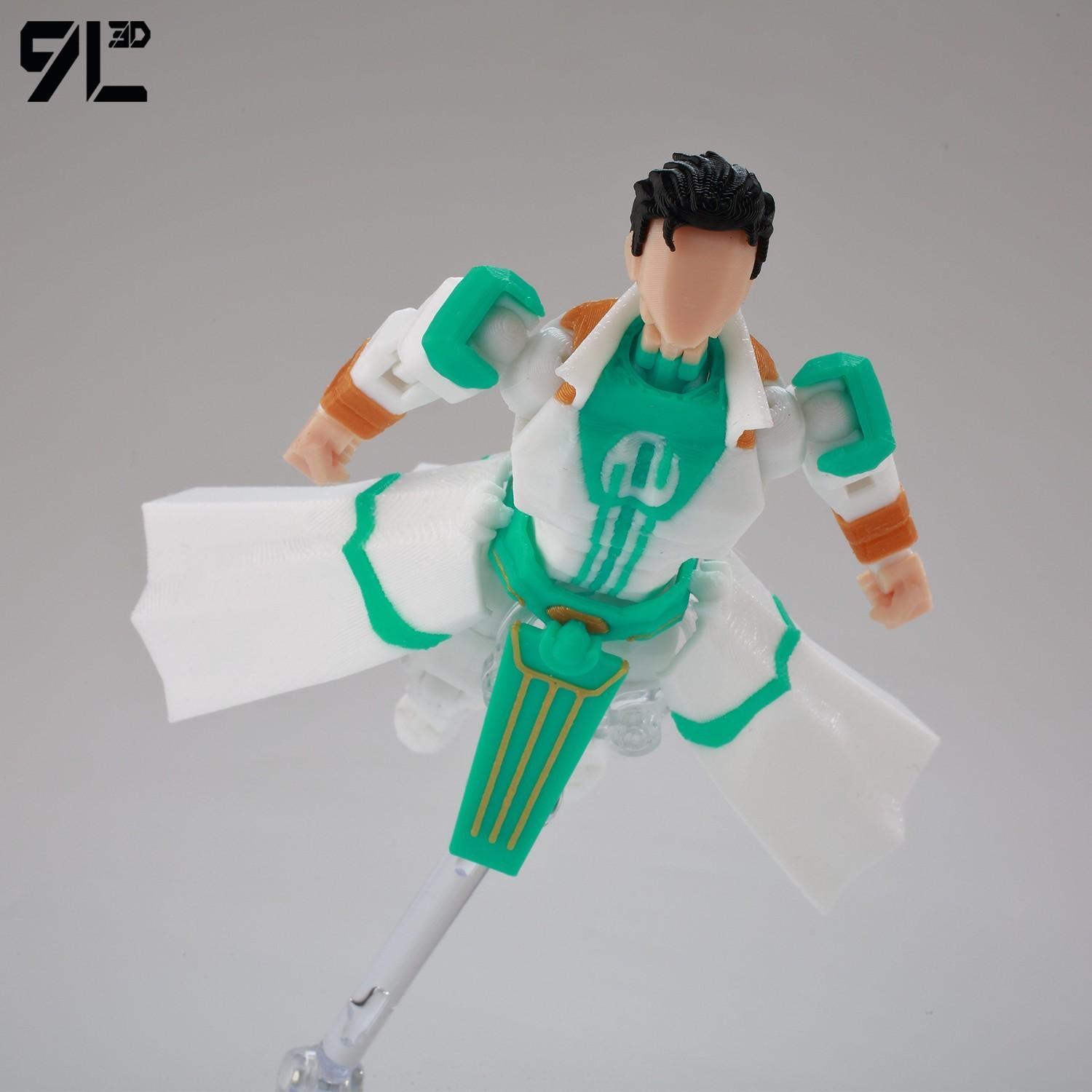 9L3D Printed NEWInvincibles Tech Jacker Titan13 Lucky13 Action Figure Dummy13 Motorcycle Multi-Jointed Collectible Model Toy T13